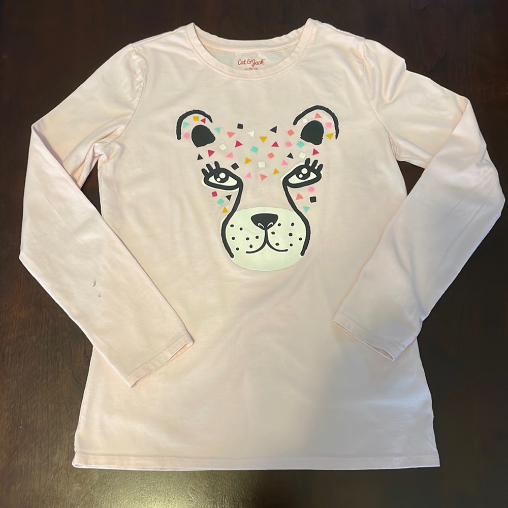 2/$10 Leopard tee, size 10/12